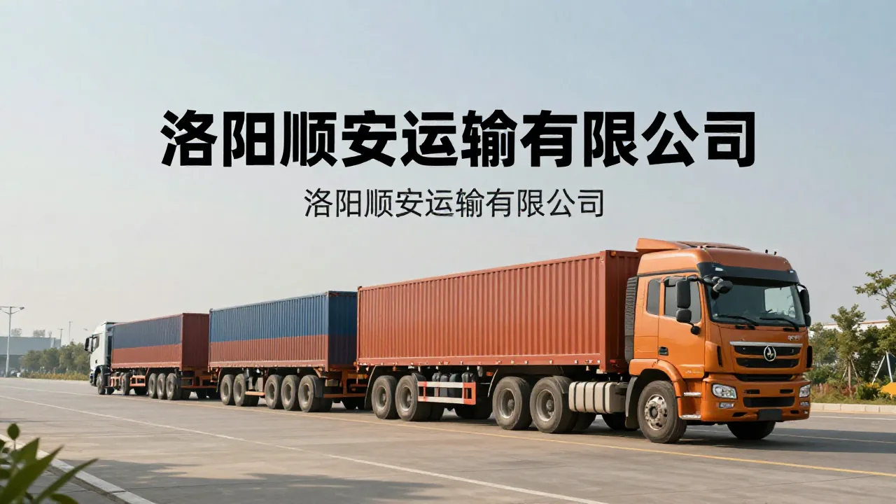 洛阳顺安运输有限公司 首页主视觉